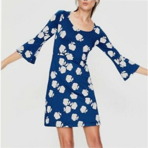 Boden Dresses & Skirts - BODEN Miriam Jersey Stretch Tunic Dress in Woodblock Floral Size US 6R Boho A36